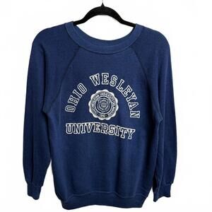 Vintage 1980s Ohio Wesleyan University College Crewneck S